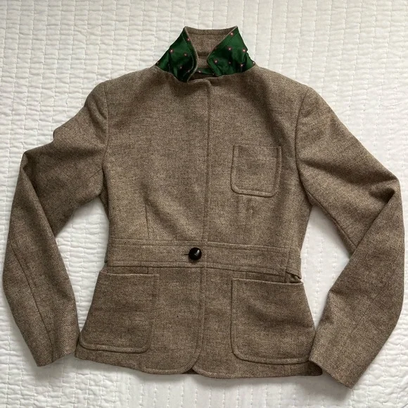 J. Crew by Robert Noble Blazer Herringbone Wool - Picture 3 of 13